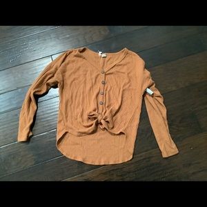 Tan Button Down Sweater